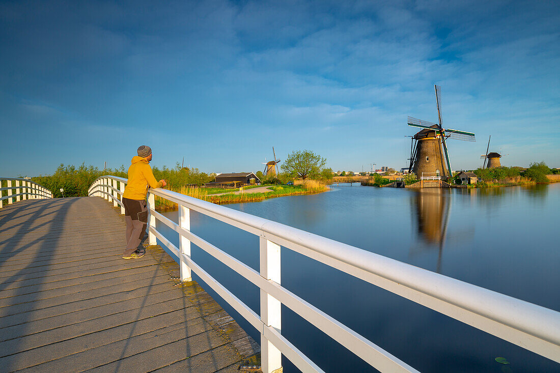 Windmills in Kinderdijk, South Holland, Netherlands