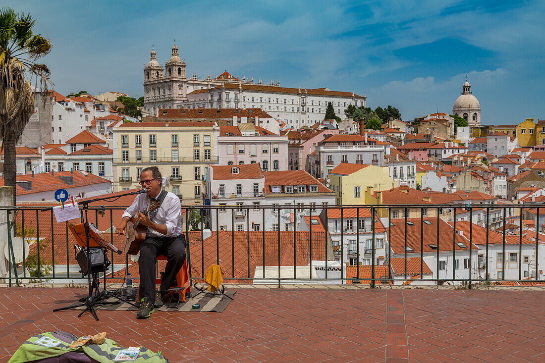Lissabon, Portugal. Das alte Viertel Alfama