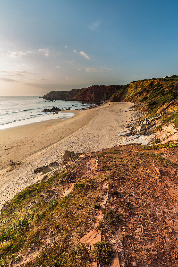 Strand Praia do Amado in der Nähe von Carrapateira, Aljezur, Faro, Algarve, Portugal, Europa