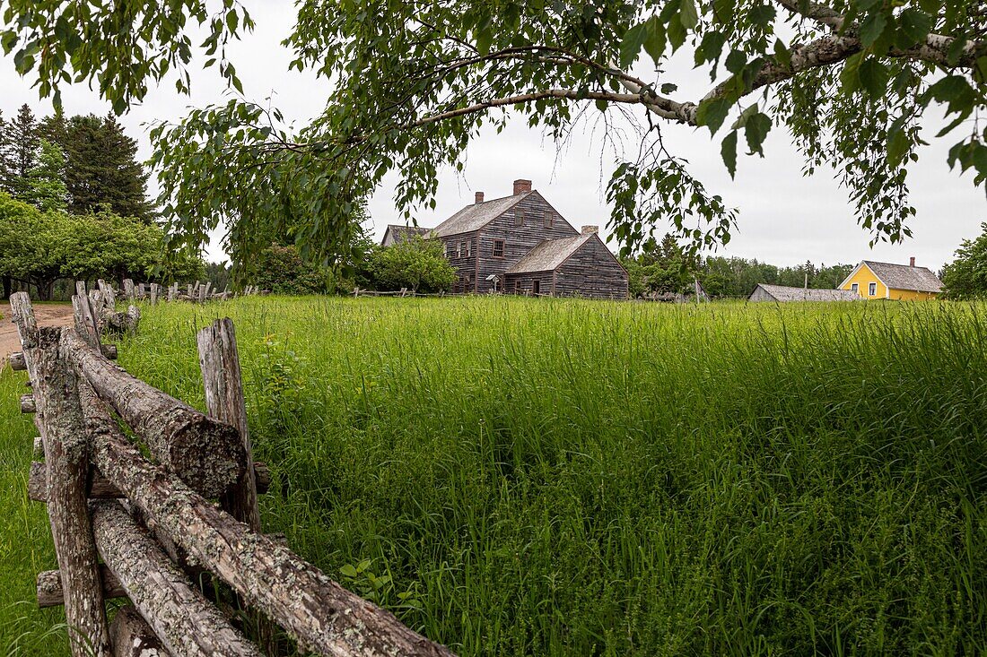 Morehouse farm, kings landing, historisches anglophones dorf, prince william parish, fredericton, new braunschweig, kanada, nordamerika