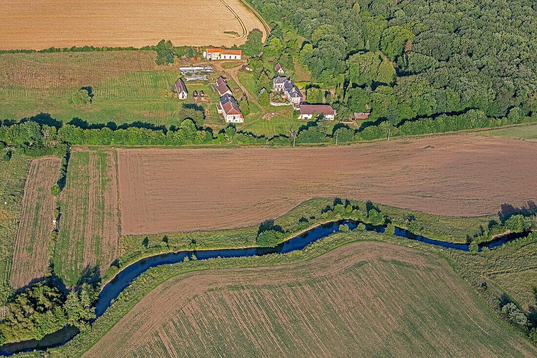 Risle-Tal, neaufles-auvergny, eure, normandie, frankreich