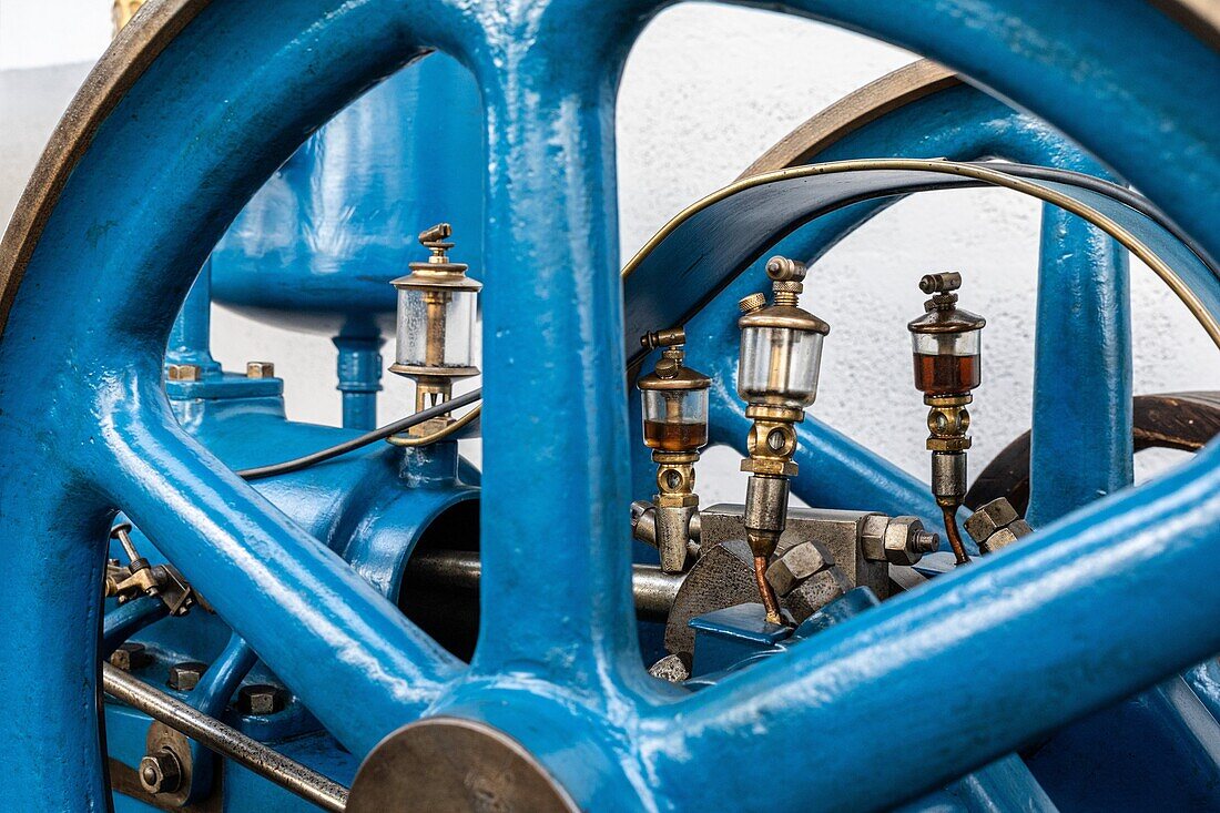 Motor Ardner 2f (Öler), lebendiges Energiemuseum, rai, orne, normandie, frankreich
