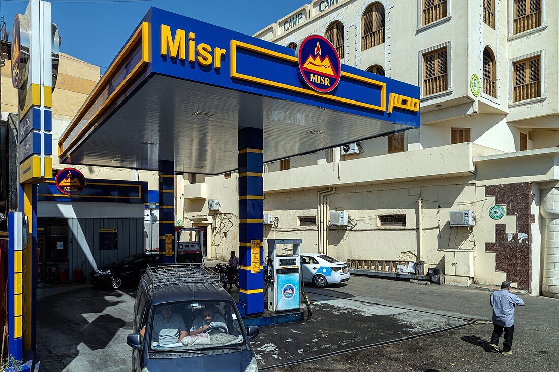 Misr service station, luxor, egypt, africa