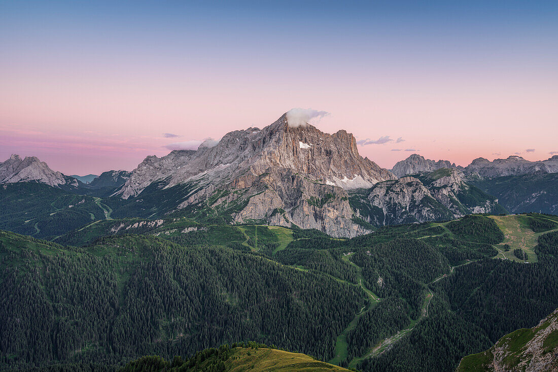 Sunset in Monte Civetta, Dolomiti di Zoldo, Dolomiti Unesco Heritage, Veneto, Belluno, Italy