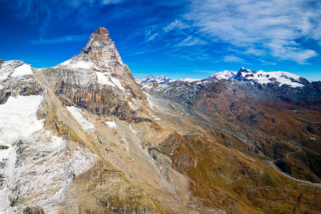Italian side of Matterhorn,Province of Aosta, Aosta Valley, Italy, Western Europe