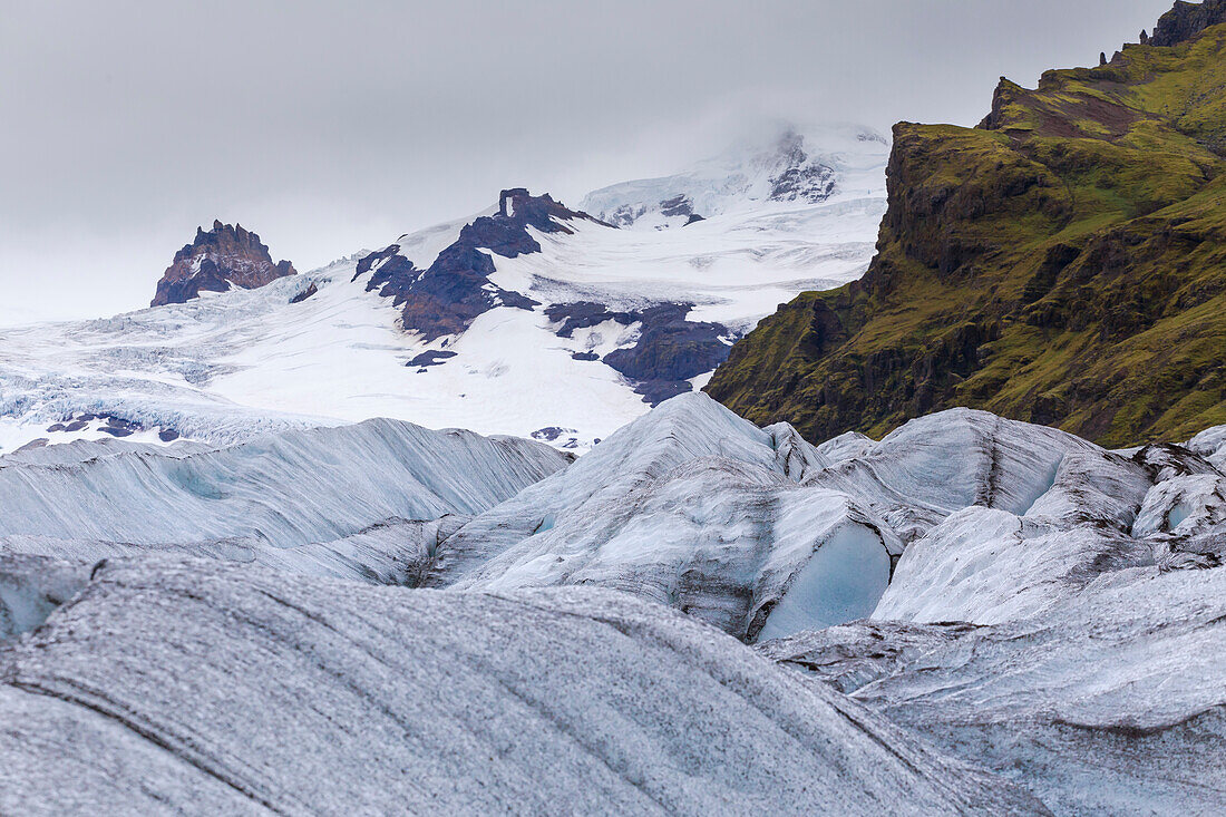 Detail des Vatnajokull-Gletschers Island, Nordeuropa