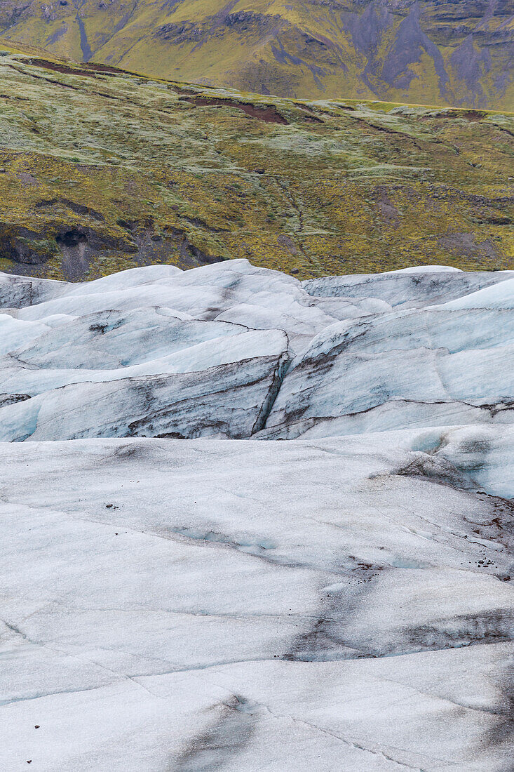 Detail of Vatnajokull glacier Iceland, Northern europe