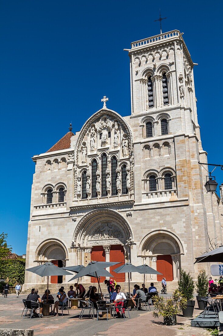 Basilika der heiligen Maria Magdalena, vezelay, (89) yonne, burgund, frankreich