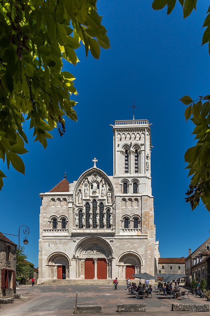 Basilika der heiligen Maria Magdalena, vezelay, (89) yonne, burgund, frankreich