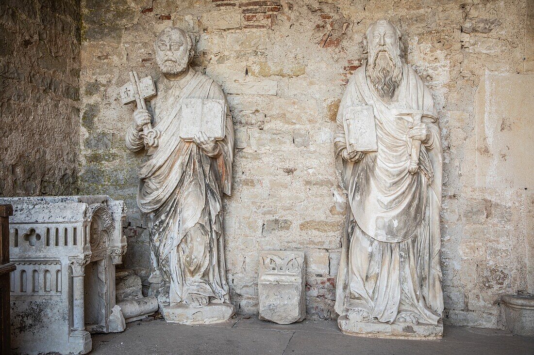 L'oeuvre museum,  collection of medieval sculptures brought together during the restoration of the basilica, village and eternal hill of vezelay, (89) yonne, bourgundy, france