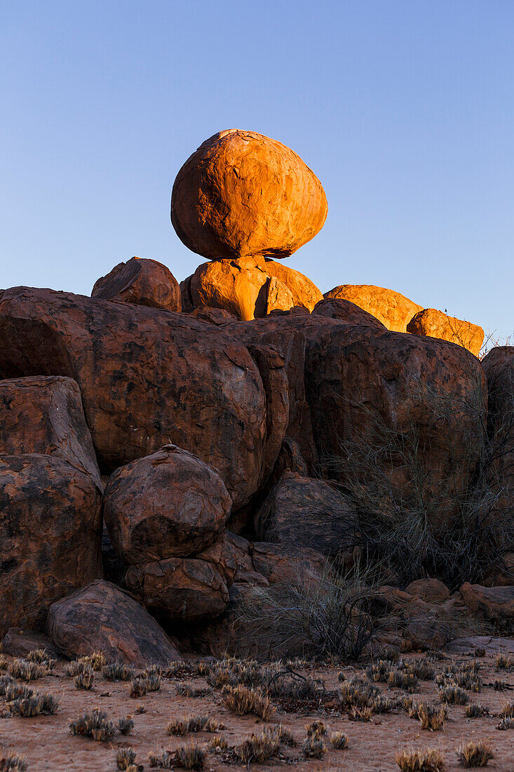 Damaraland rocks at sunrise, Namibia, Southern Africa