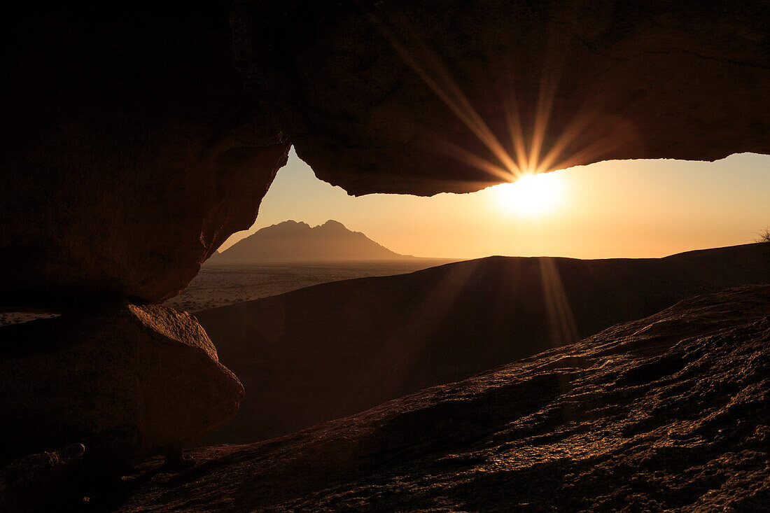 Spitzkoppe at sunset, Damaraland, Namibia, Africa