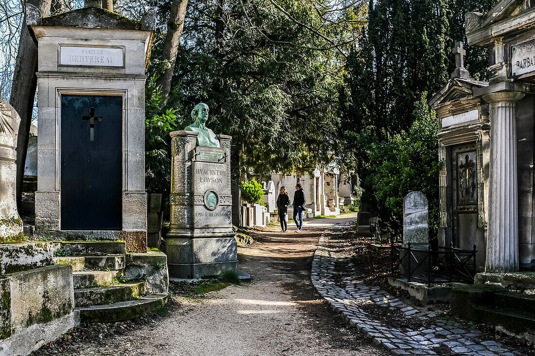 Friedhof Pere-lachaise, paris, 20. arrondissement, frankreich
