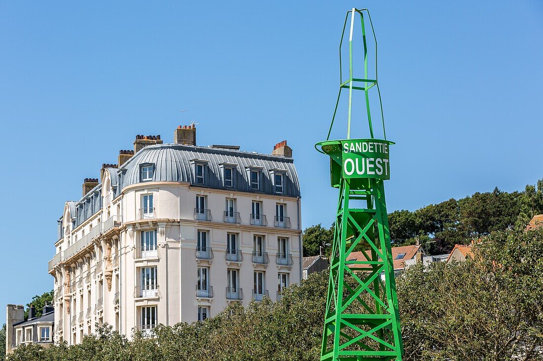 Eingang zu den nausicaa-Gärten, boulogne sur mer, (62) pas-de-calais, frankreich