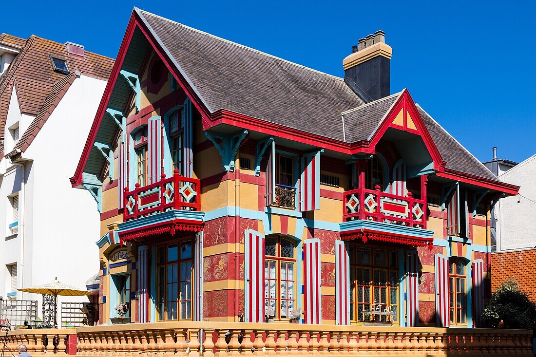 Villa la fregate, jugendstil, le fregate, wimereux, (62) pas-de-calais, frankreich