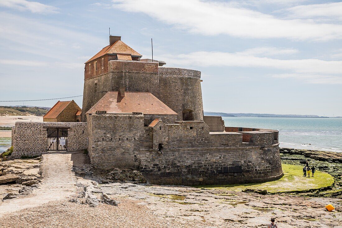 Ambleteuse fort, ambleteuse, (62) pas-de-calais, france