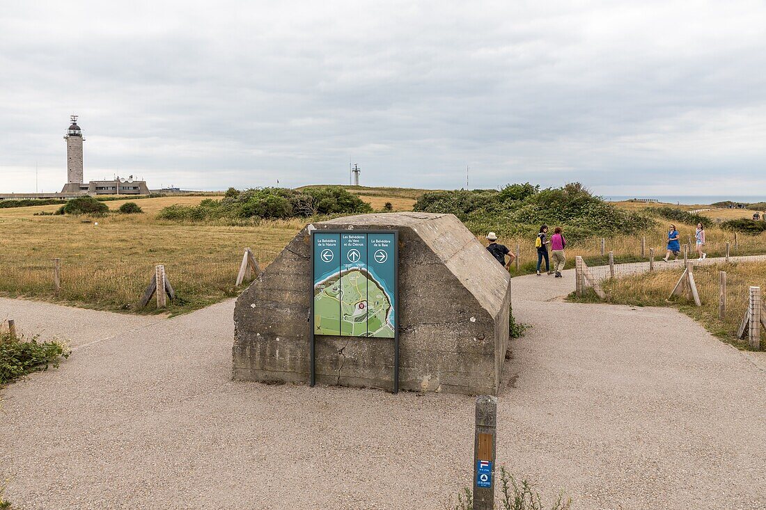 Gris nez (graue Nase) Umhang, audinghen, (62) pas-de-calais, frankreich