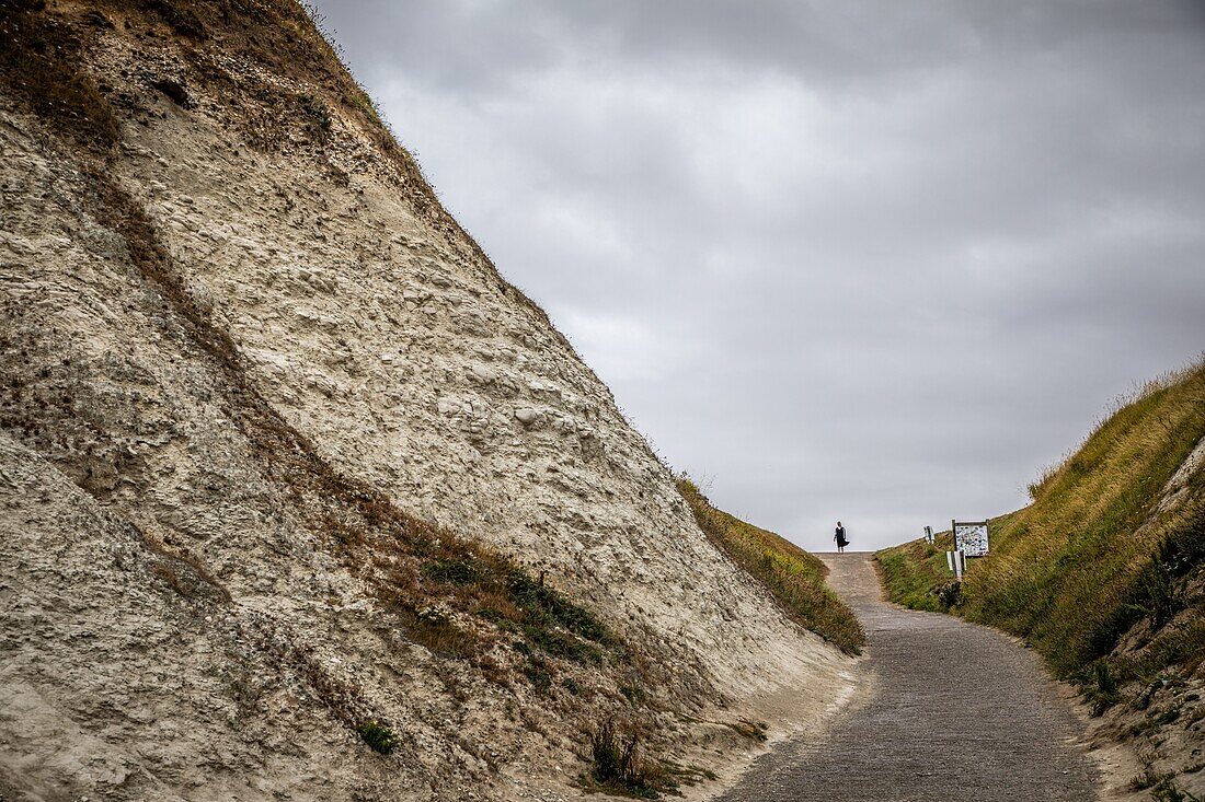 Blanc nez (white nose) cape, escalles, (62) pas-de-calais, france