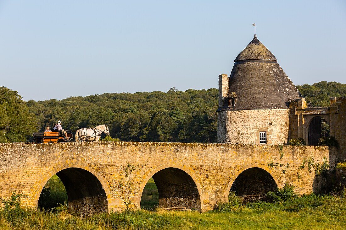 Schloss von Bourgon, Montourtier, (53) Mayenne, Departement Loire