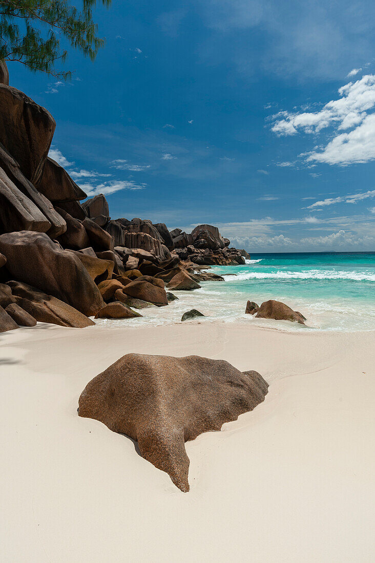 Strand Grand Anse, La Digue, Seychellen