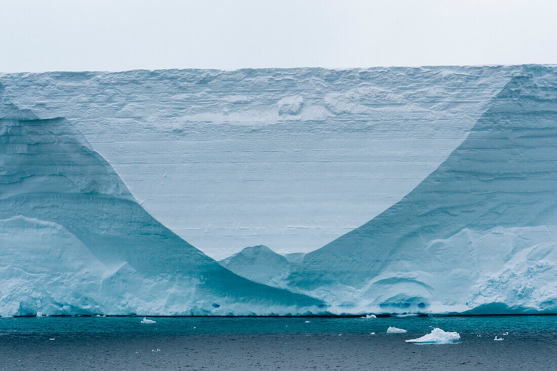 Tabular iceberg, Larsen C ice shelf, Weddell Sea, Antarctica.