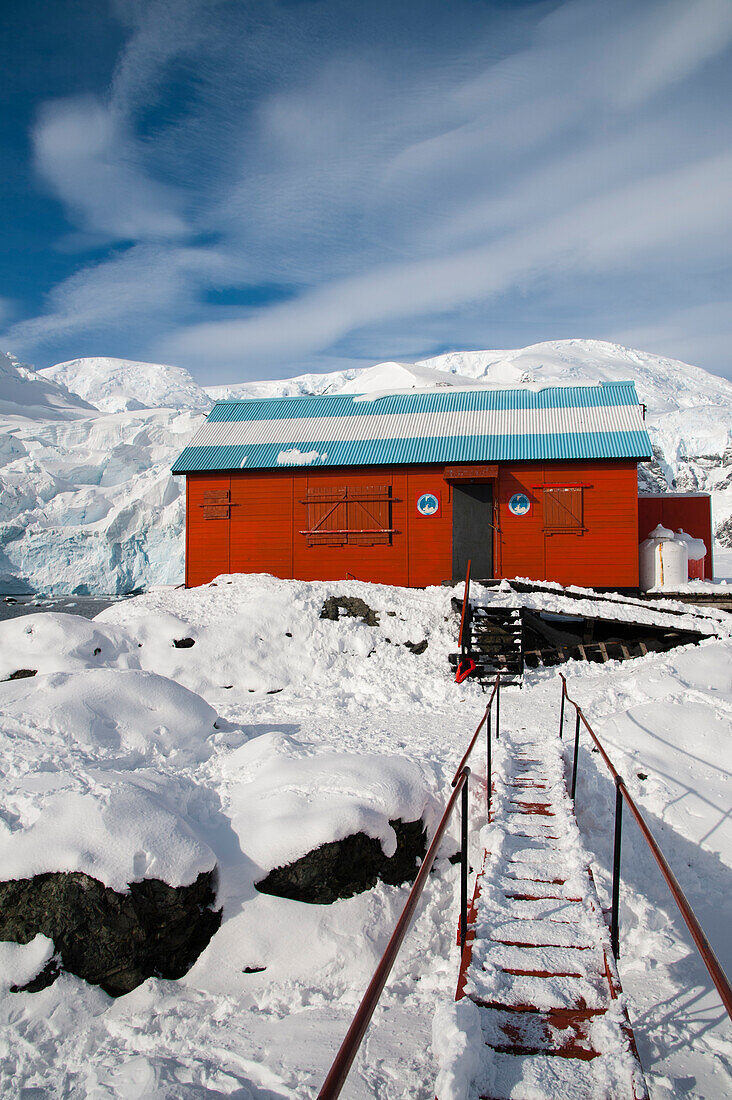 Almirante Brown Argentinian station, Paradise Bay, Antarctica.