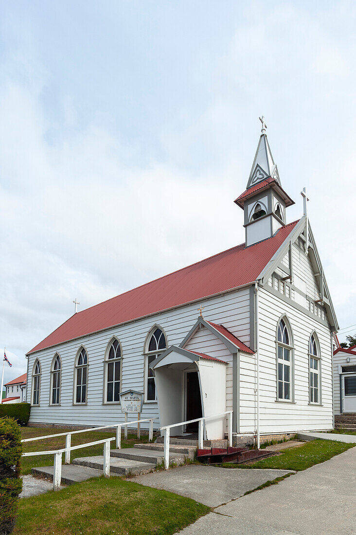 St. Mary's Kirche in Stanley, Falklandinseln. Stanley, Falklandinseln.