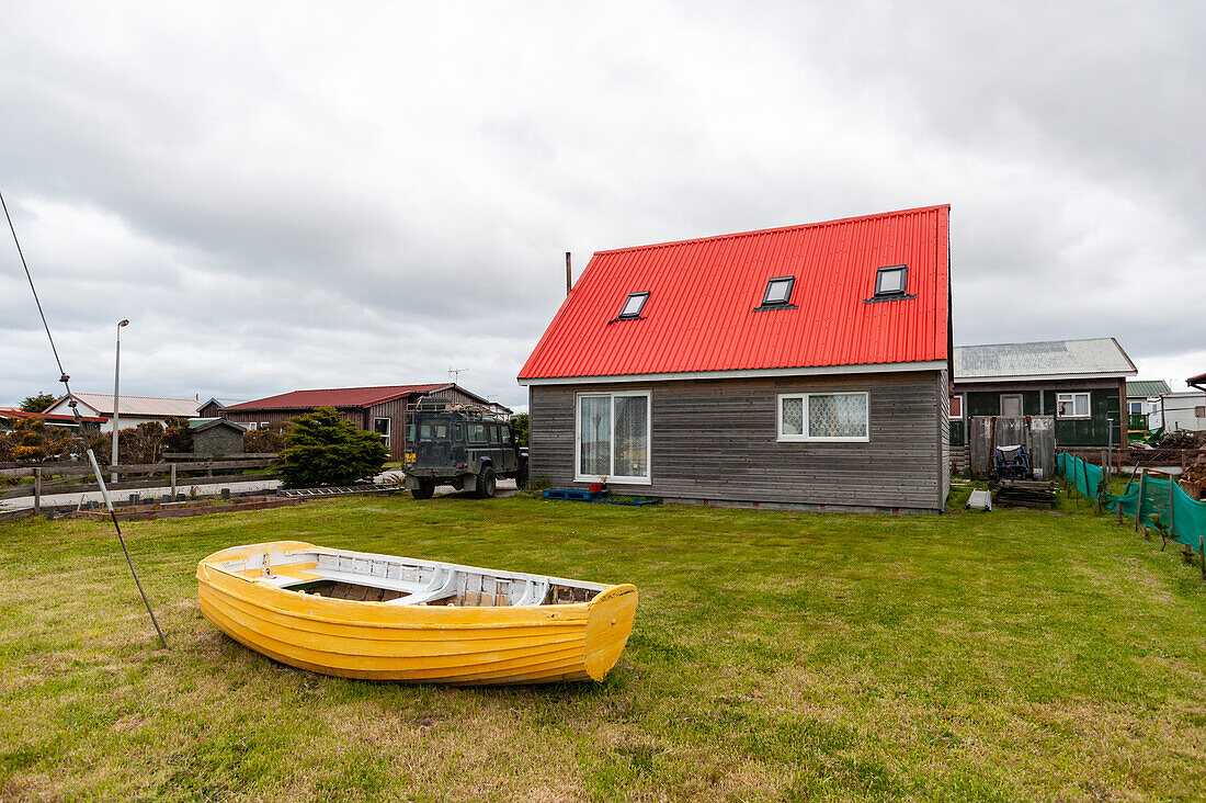 A house in Stanley, the capital of the Falkland Islands. Stanley, Falkland Islands.