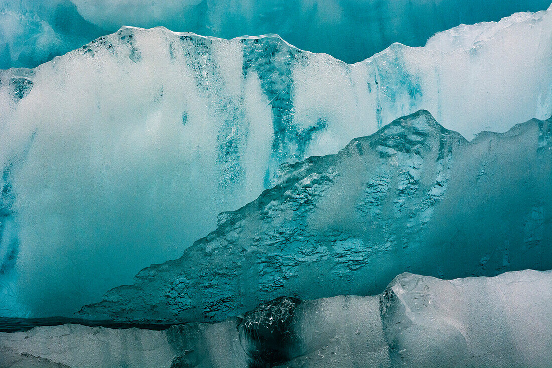 Detail aus Eis. Svalbard, Norwegen