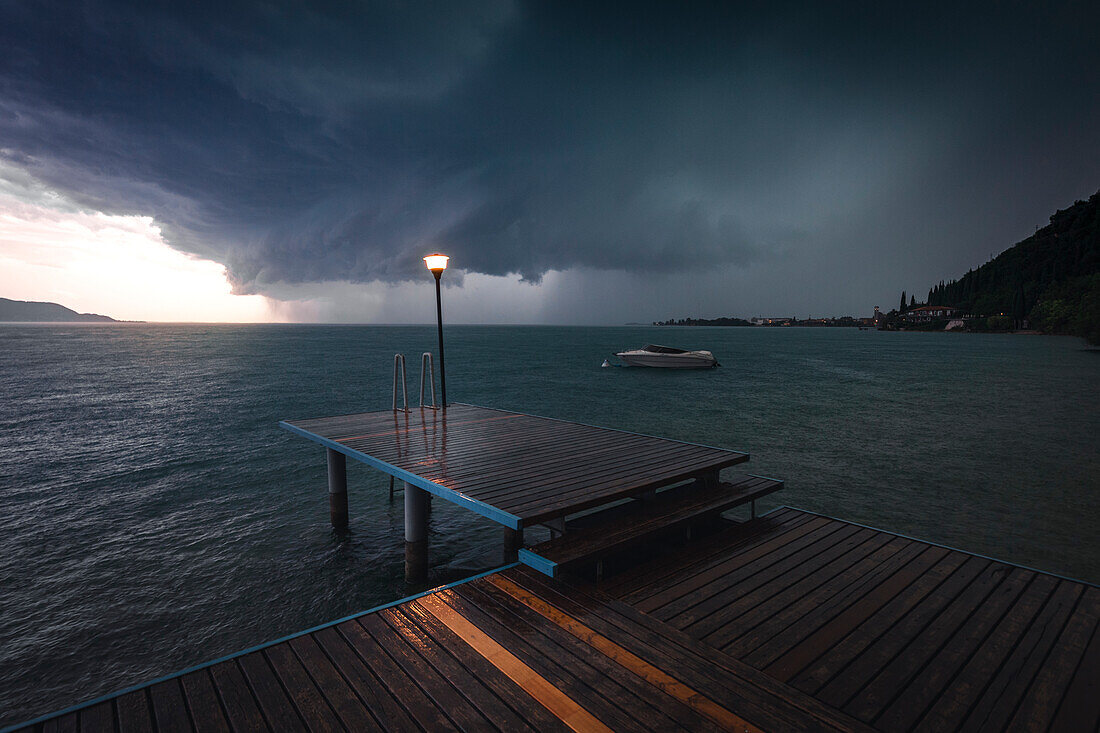 Western side of Garda. Toscolano Maderno, Brescia Province, Lombardy, Italy