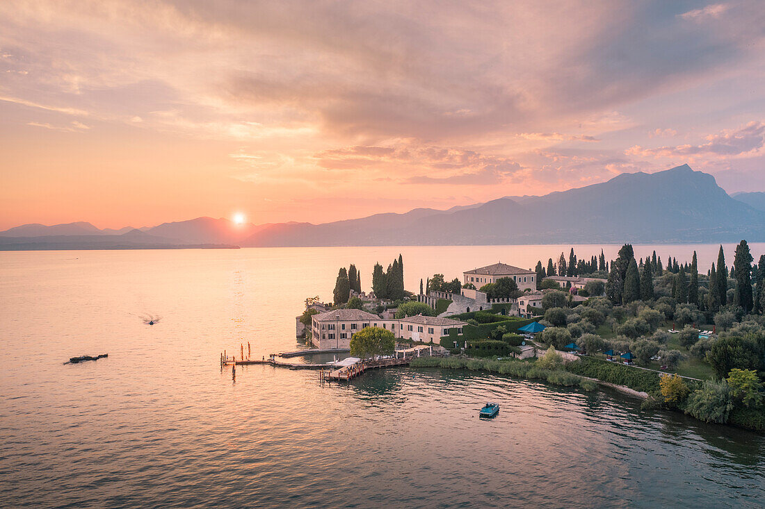 Punkt San Vigilio, Gardasee, Provinz Verona, Venetien, Italien