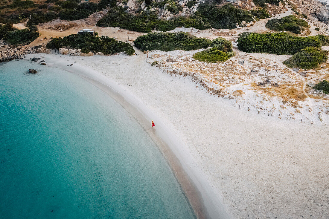 Kap und Strand von Punta Molentis, Villasimius, Cagliari, Sardinien, Italien