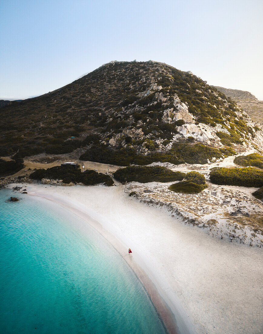 Punta Molentis cape and beach, Villasimius, Cagliari, Sardinia, Italy