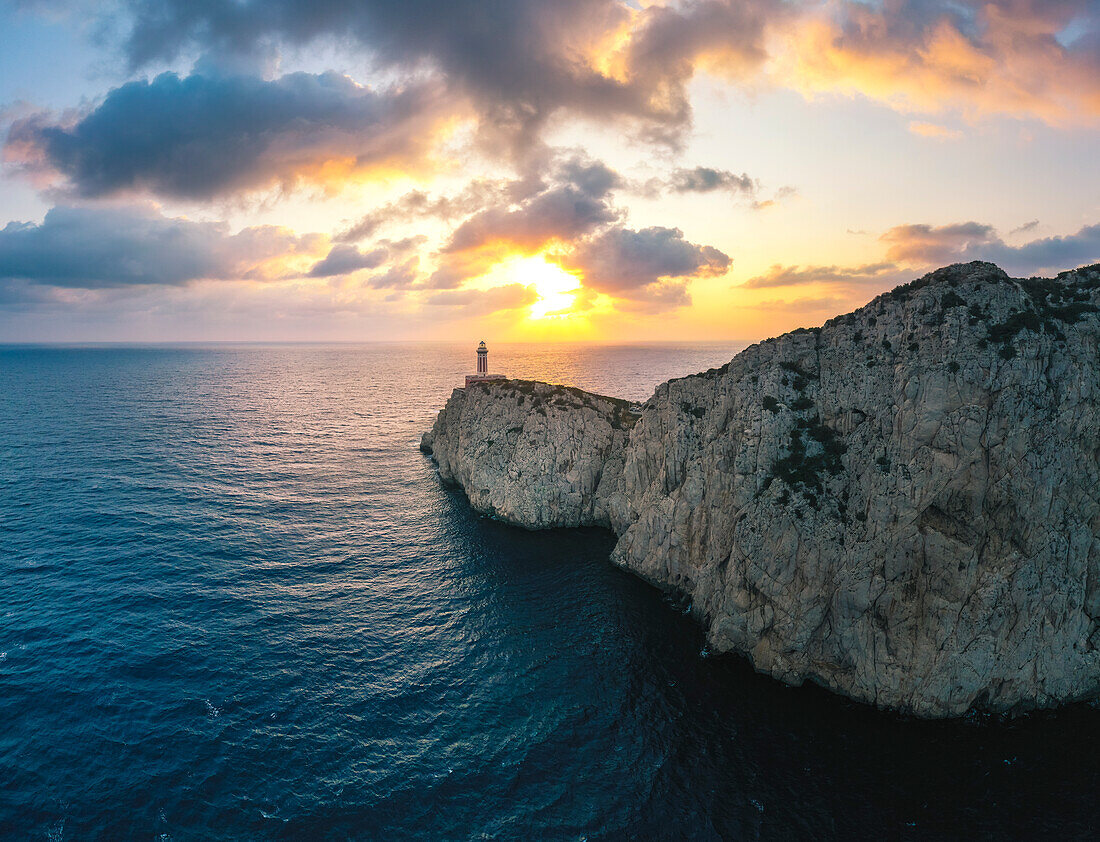 Leuchtturm von Punta Carena, Insel Capri, Kampanien, Italien