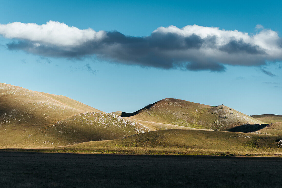 Gran Sasso National park stunning landscape near Campo Imperatore. Gran Sasso National Park, L'Aquila province, Abruzzo, Italy.