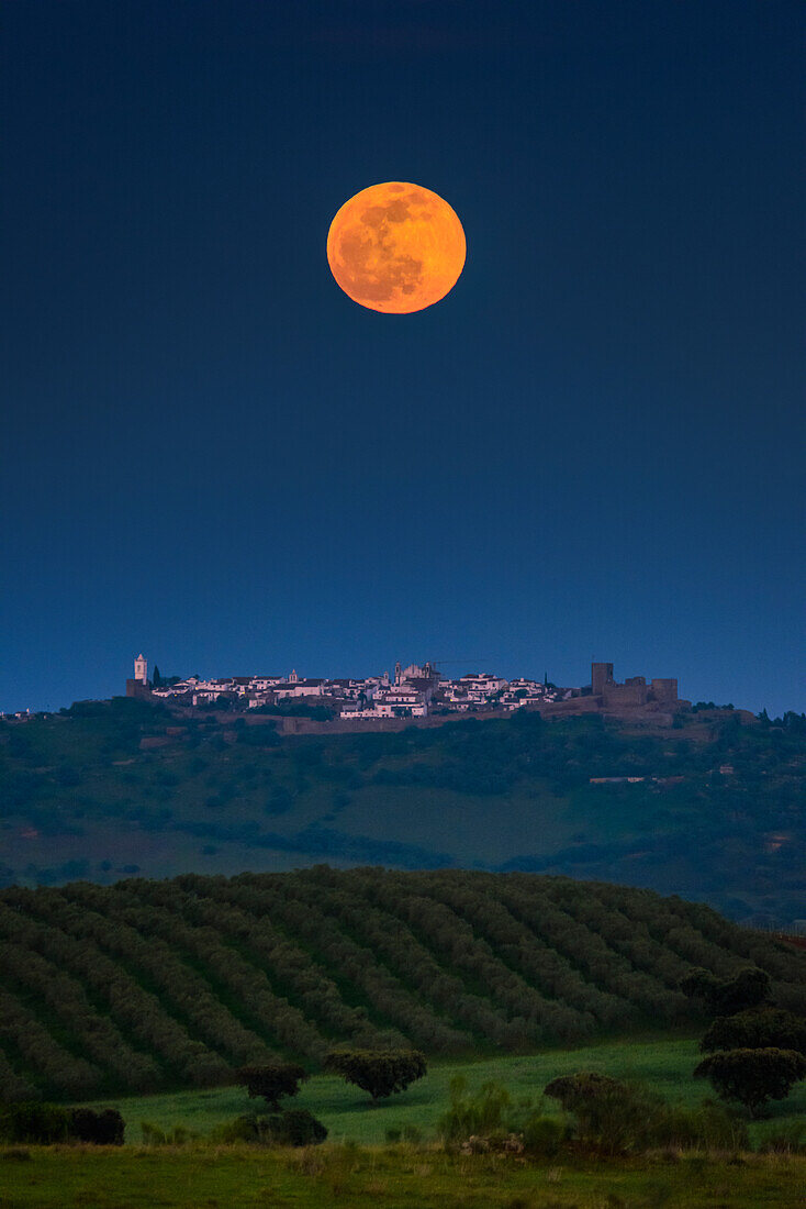 Full Moon over Monsaraz Castle, Portugal