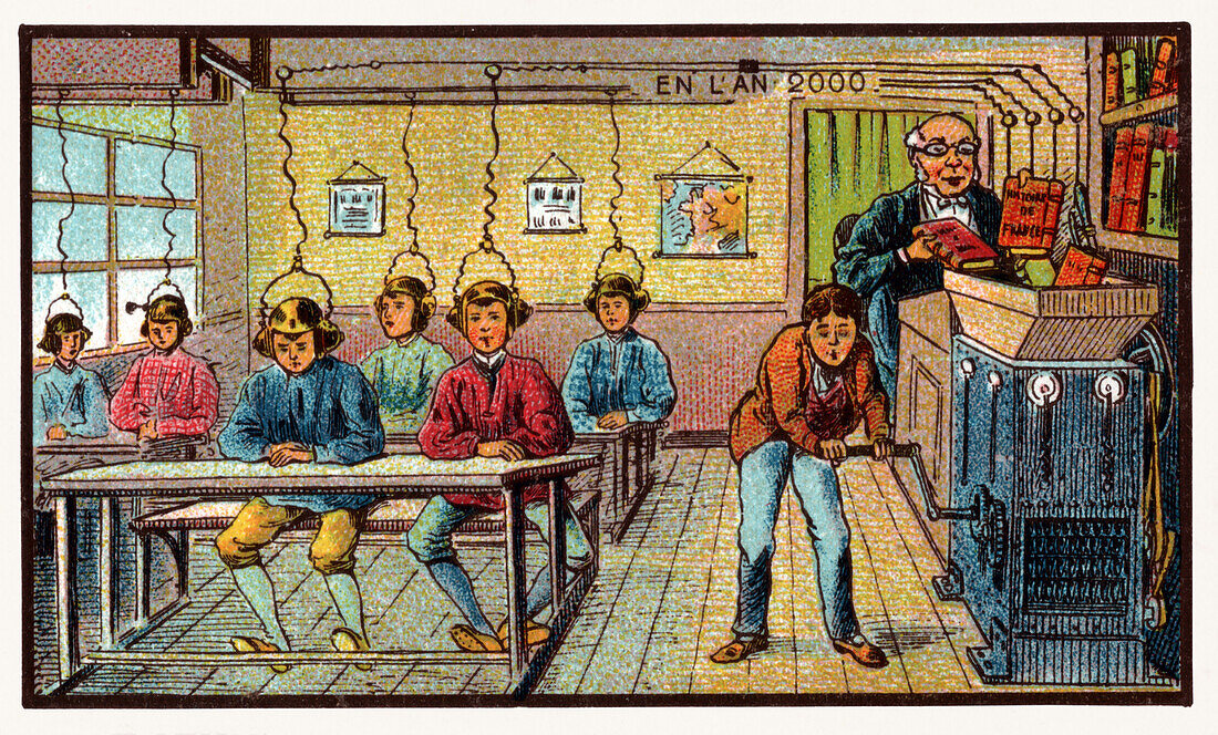 School in the future, illustration
