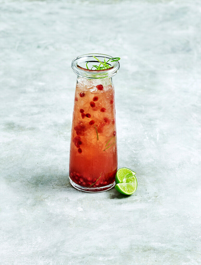 Ginger and pomegranate punch