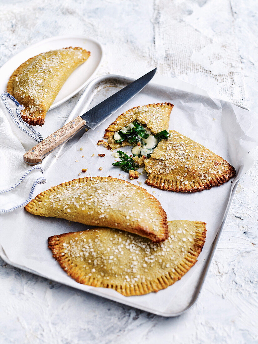 Silver beet calzones