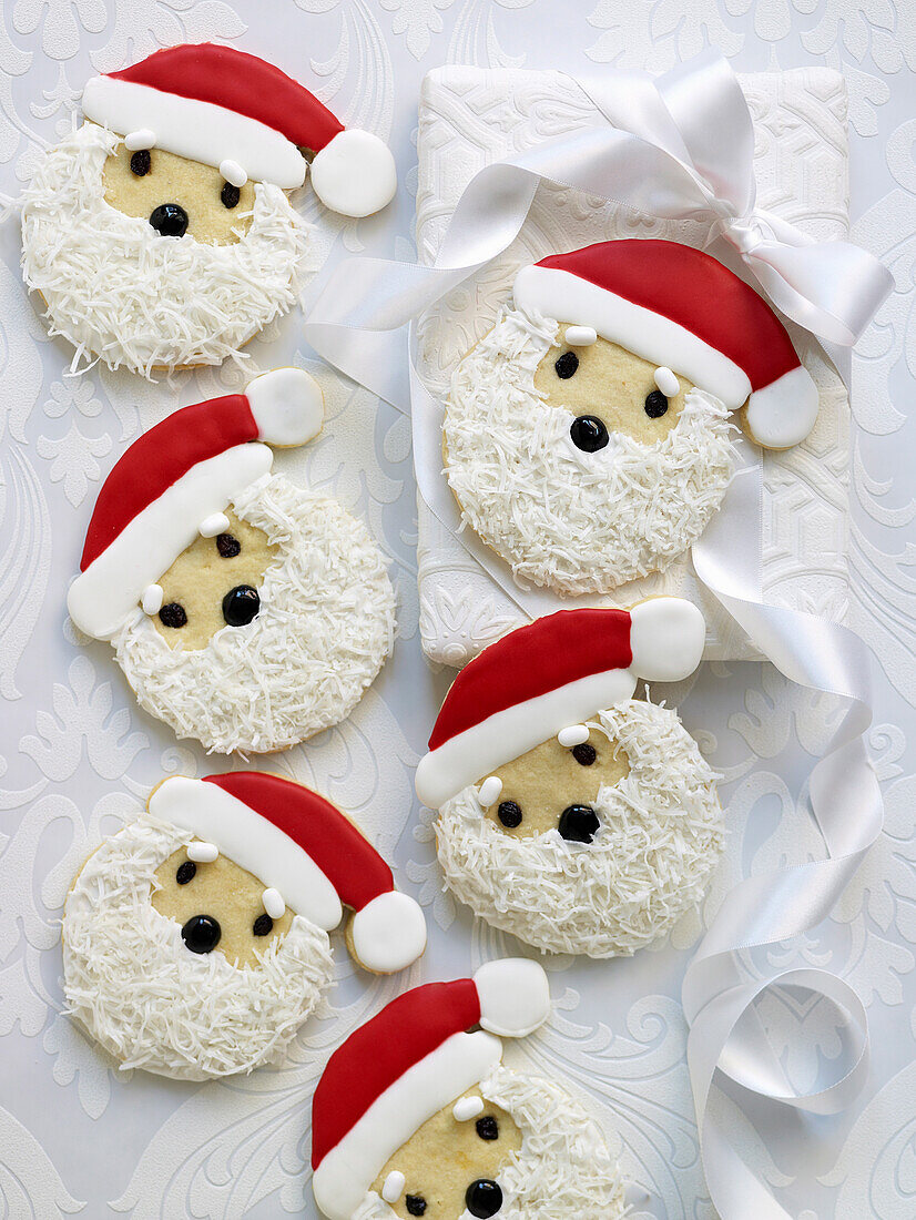 Giant father Christmas cookies