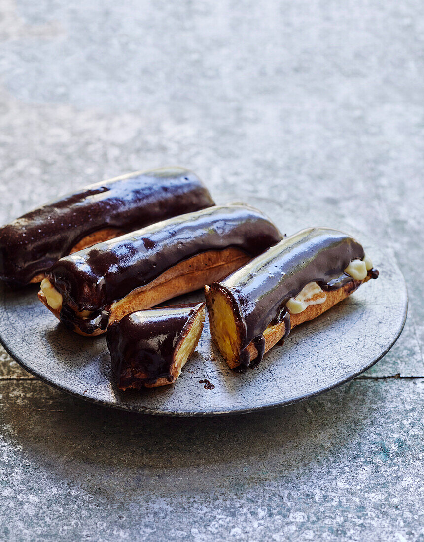 Chocolate eclairs