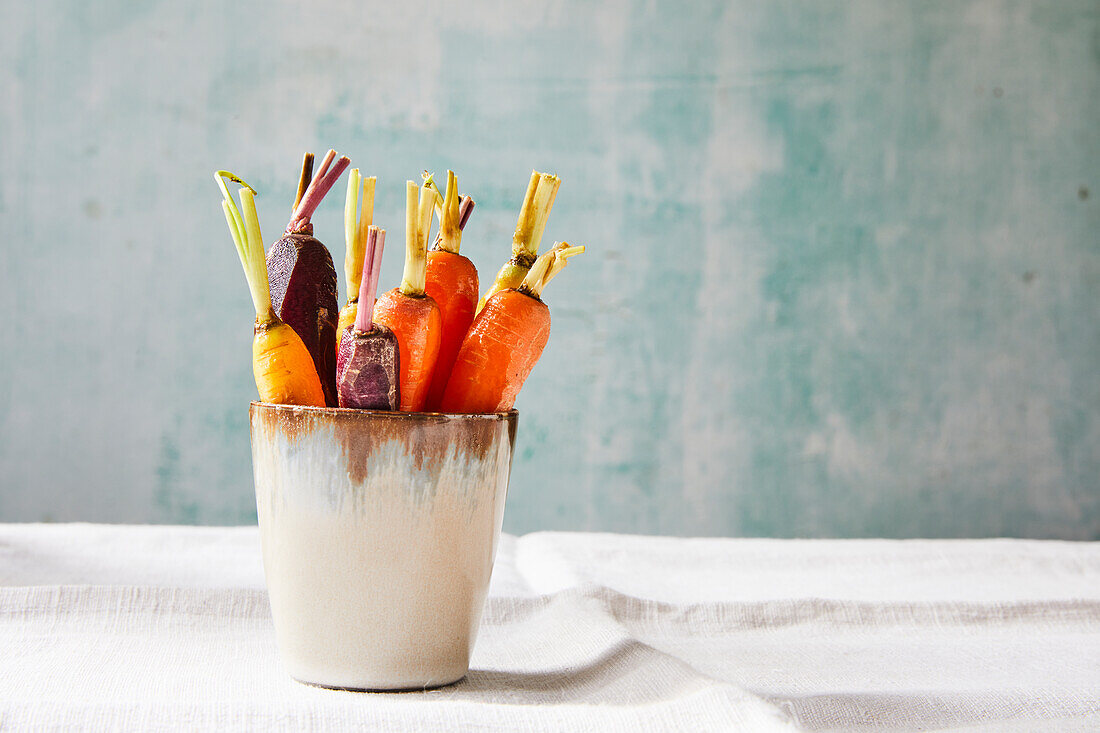 Different colored carrots