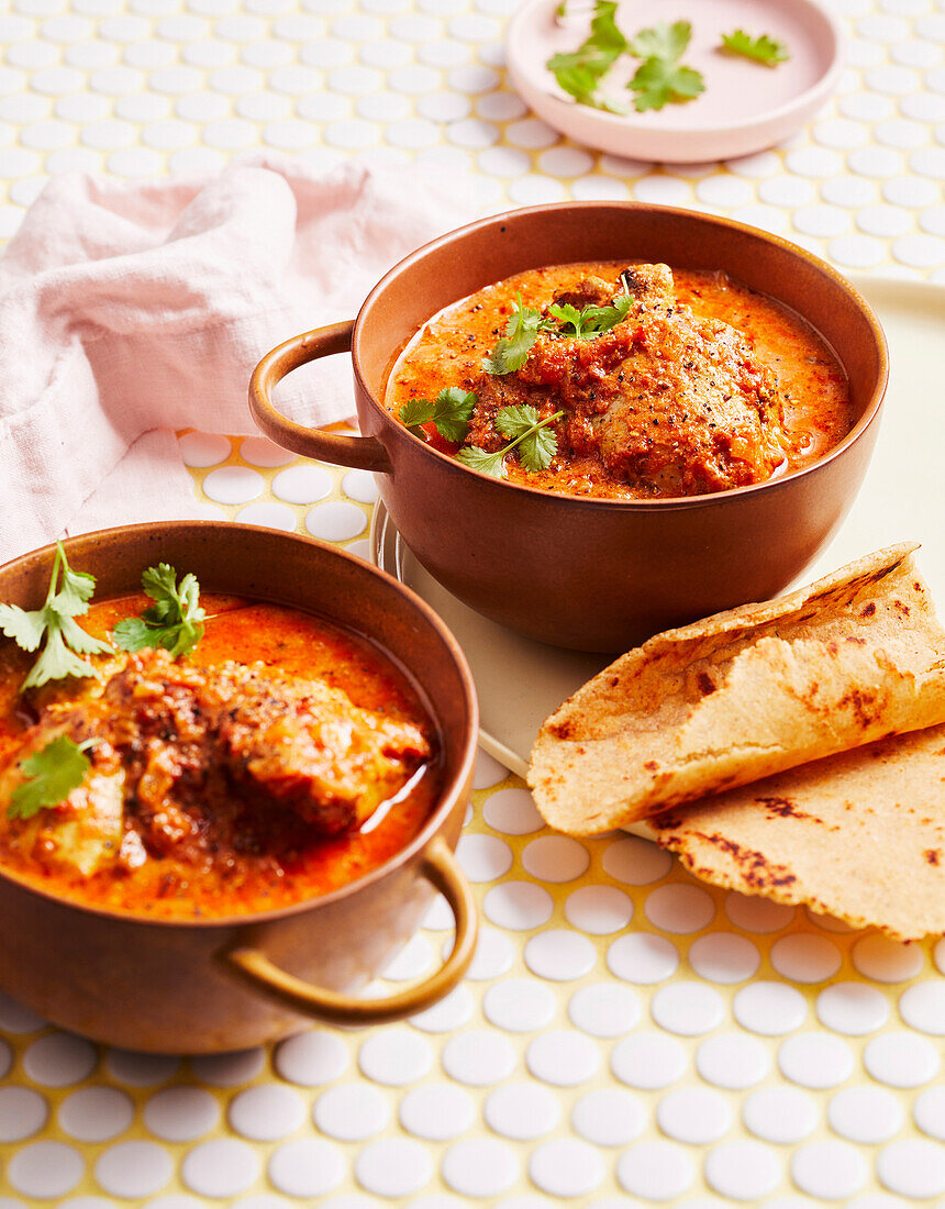 Butter Chicken mit Roti