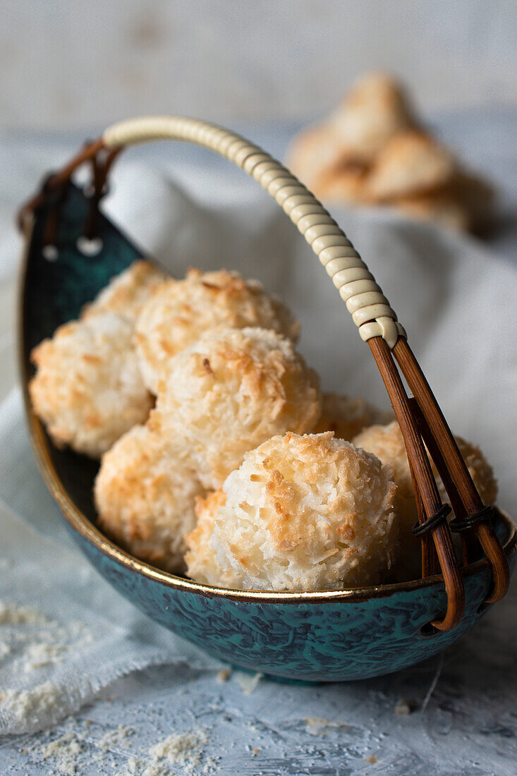 Hausgemachte Kokosplätzchen