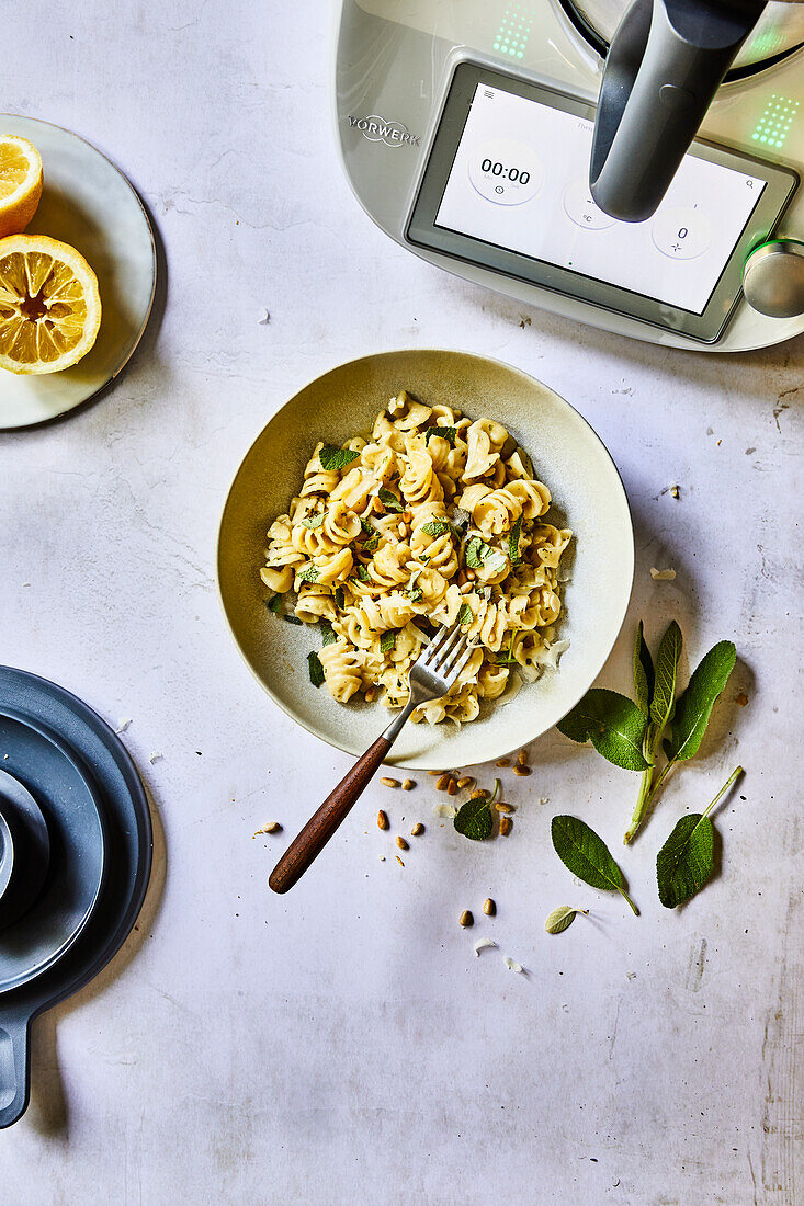 Fusilli mit Zitronen-Alioli