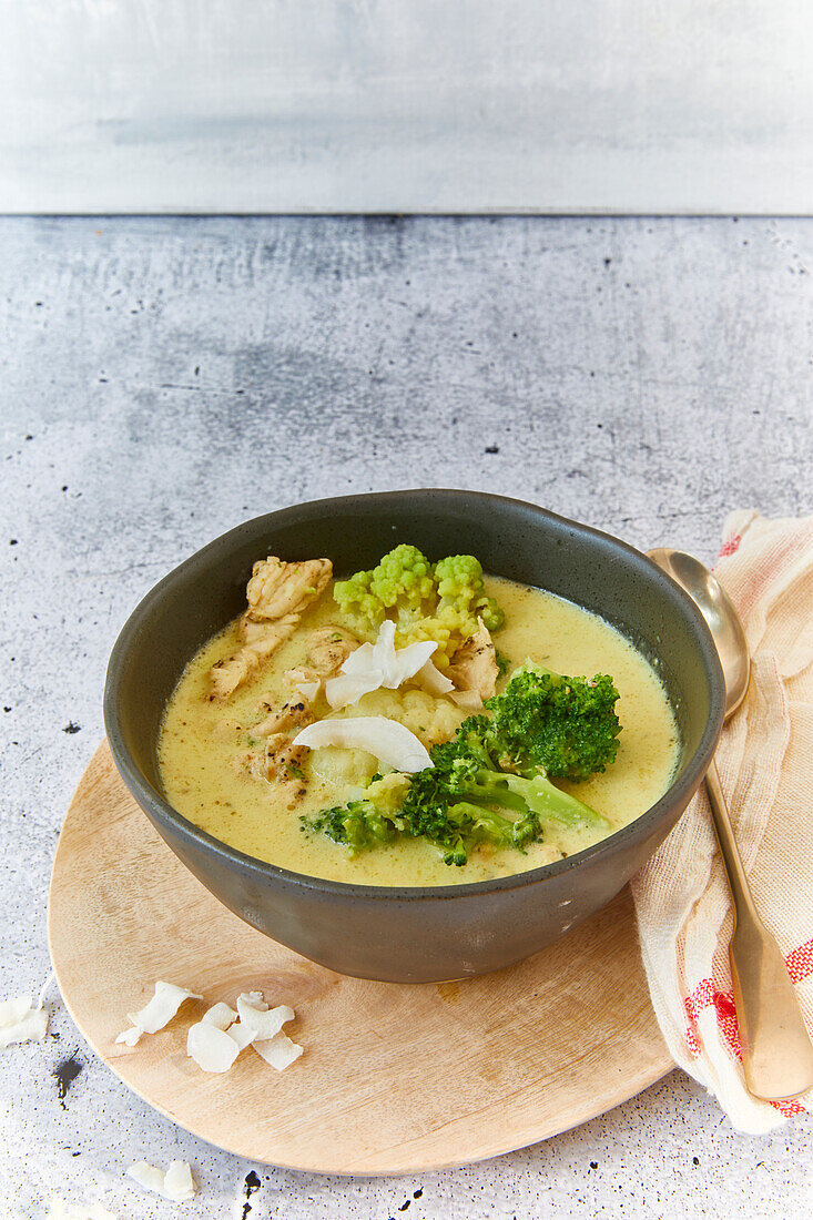 Chicken and baby lettuce curry