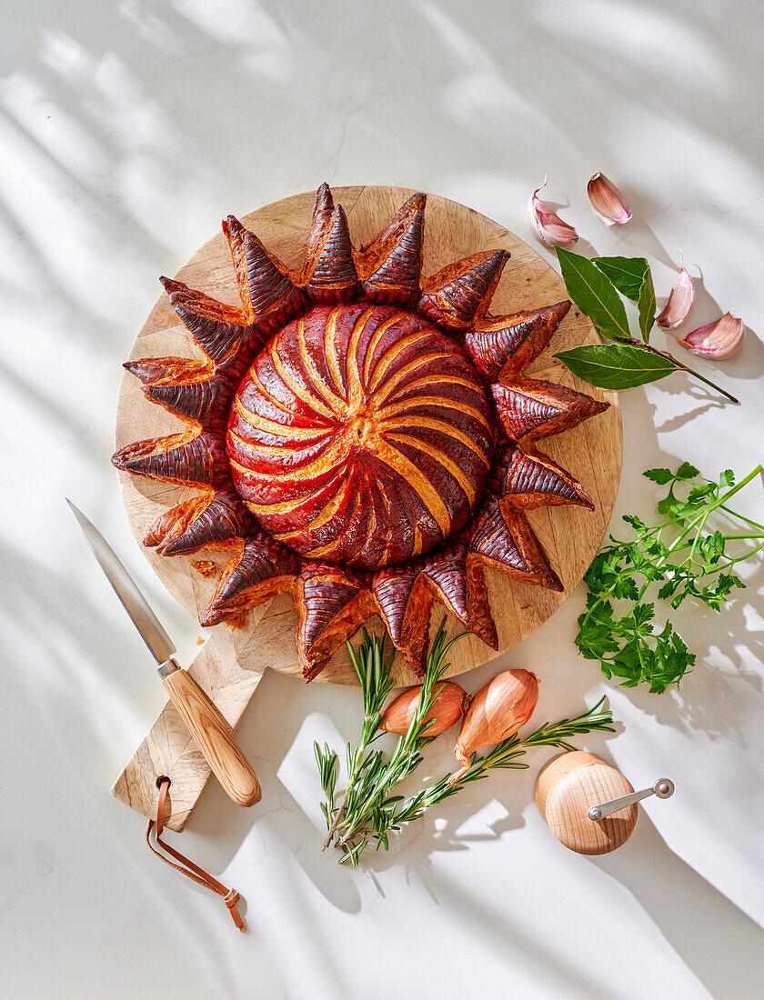 Pithiviers - herzhafte Pastete aus Blätterteig