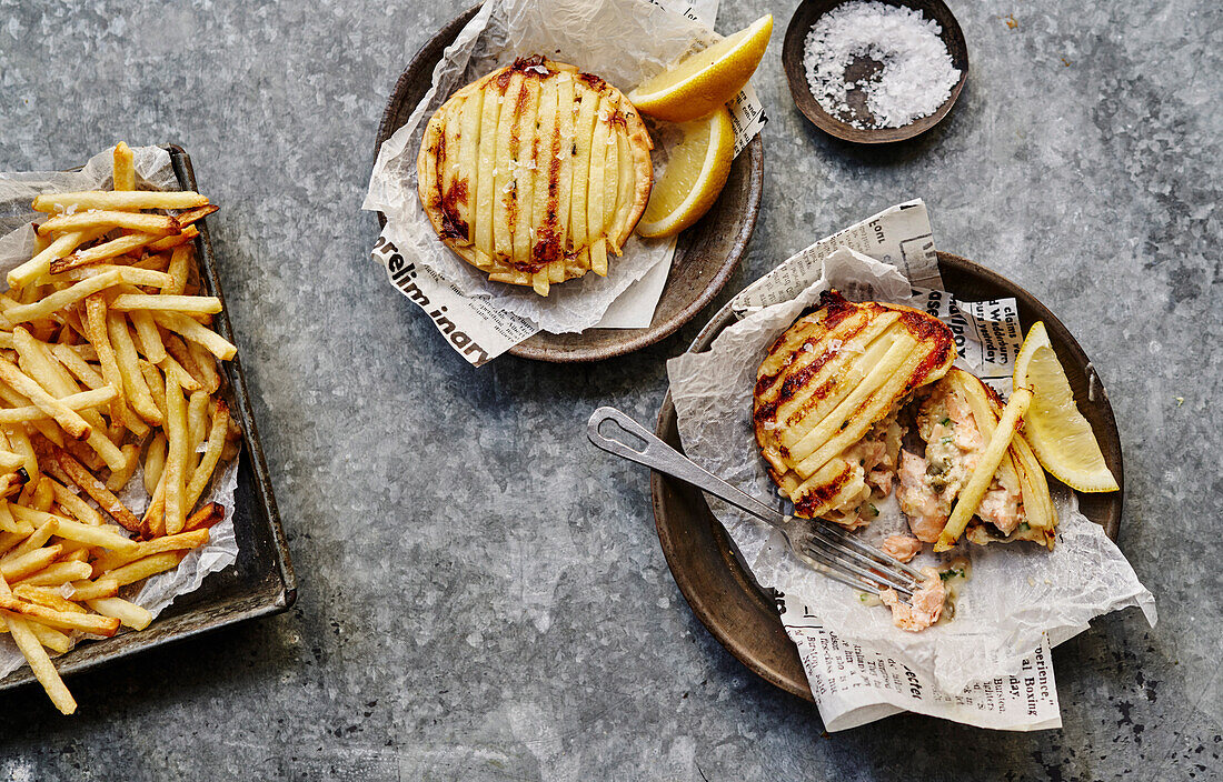 Fish and chip pies