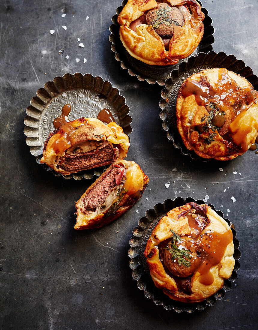 Mini beef Wellingtons