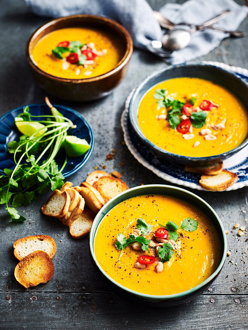 Coconut pumpkin soup